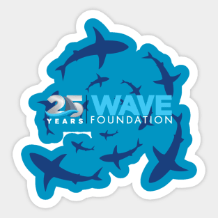 WAVE Foundation 25th Anniversary with Sharks Sticker